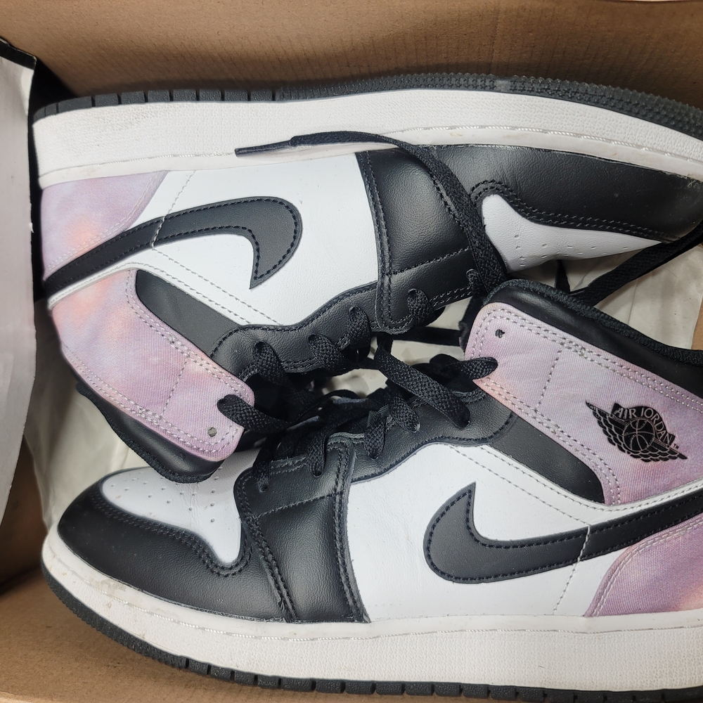 Nike Air Jordan Mid Black and White Sneakers Kids